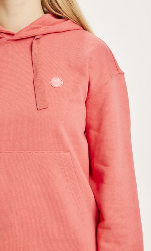 DAPHNE - basic Hoodie - spiced coral